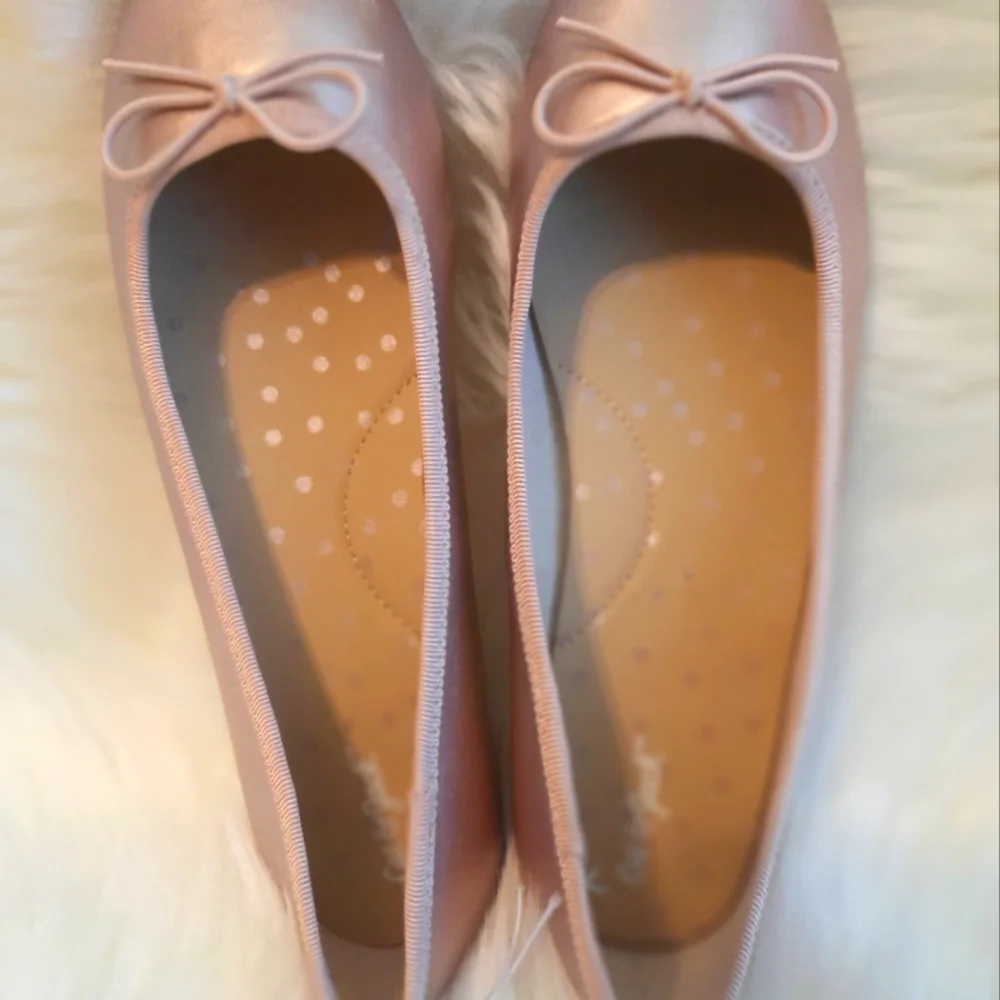 Blush Ballet Flat Shoe Slipper Girls Size 3